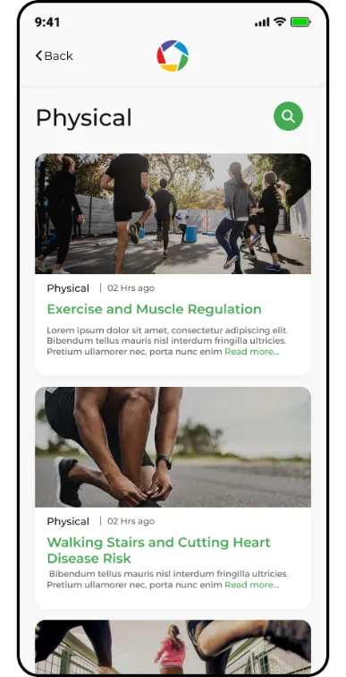 Physical screen