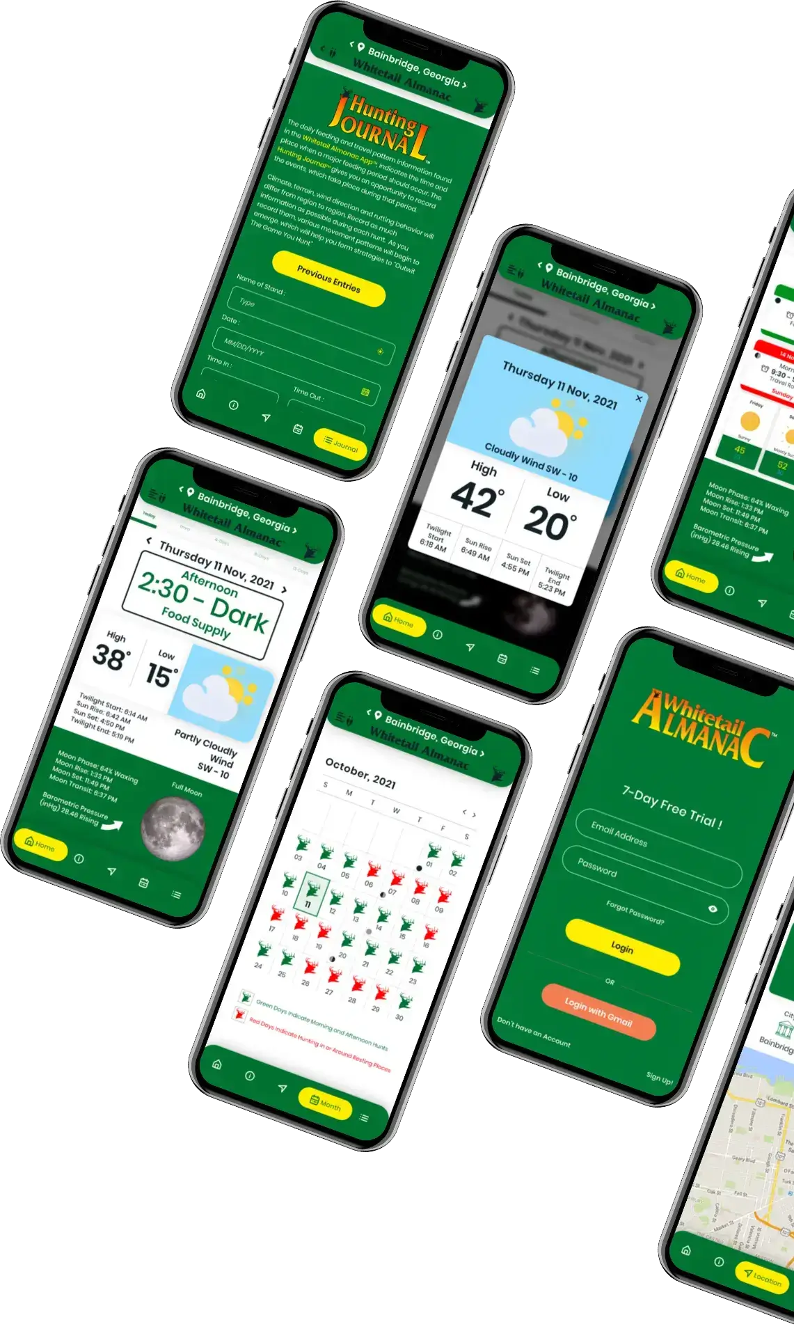 UI/UX design screens