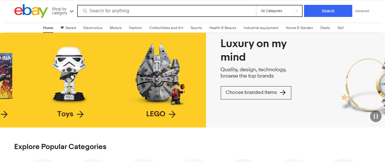 eBay website