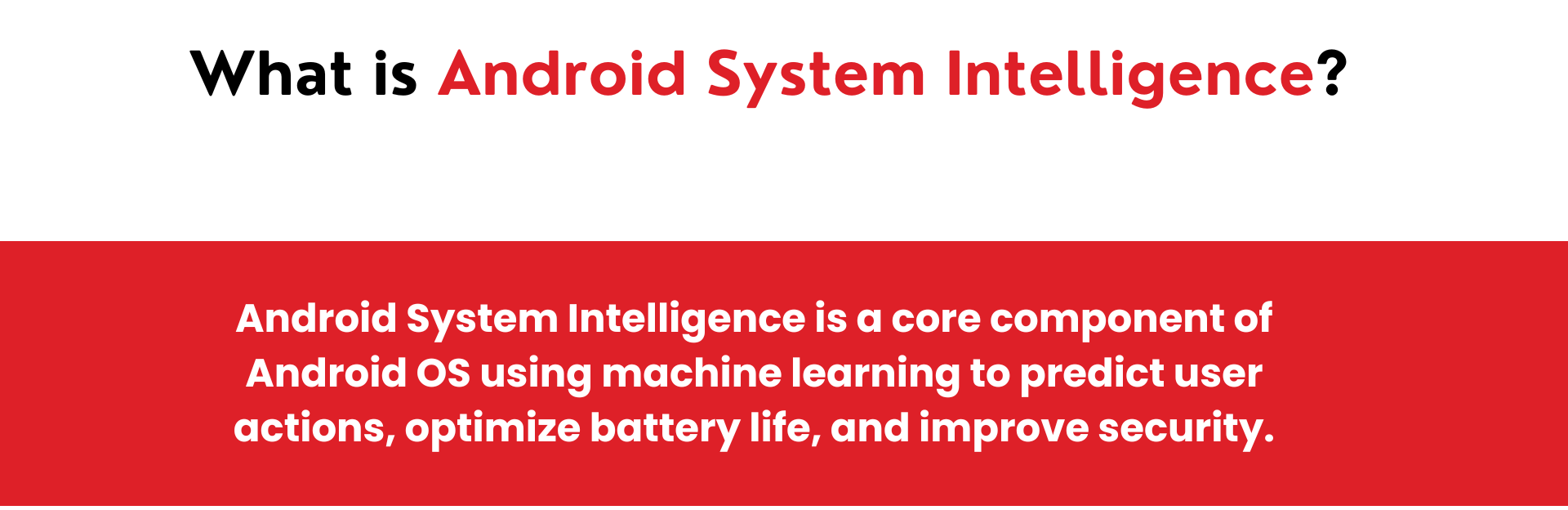 image defining What is Android System Intelligence